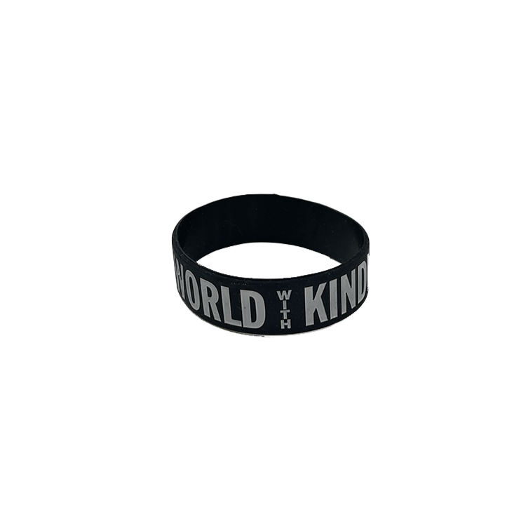 Change The World With Kindness Rubber Bracelet