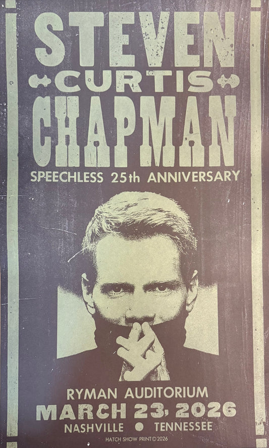 Speechless Ryman 25th Anniversary Hatch Show Print
