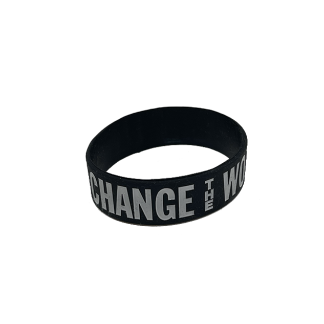Change The World With Kindness Rubber Bracelet