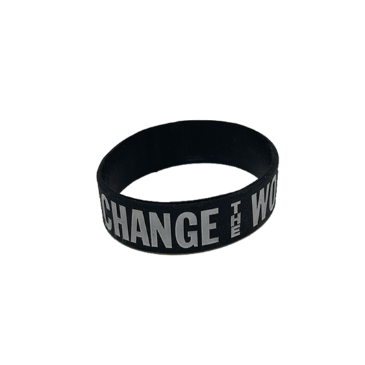 Change The World With Kindness Rubber Bracelet